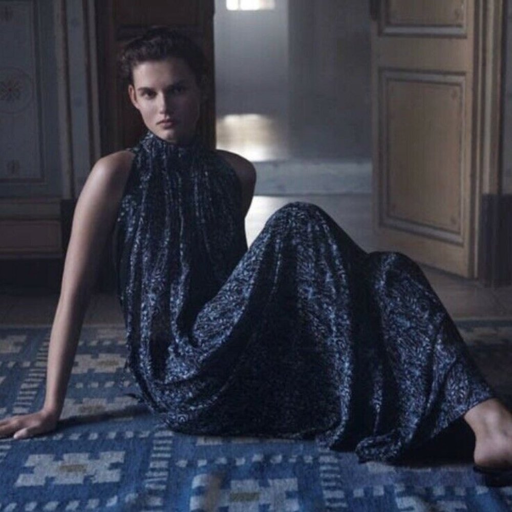 RARE -H&M Conscious Collection Floral Halter Gown